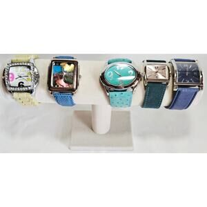 Lot Of 5 Vintage Womens Quartz Fashion Watches Untested Mixed Brands